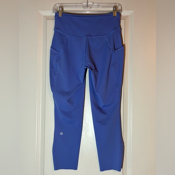 Lululemon Fast and Free High-Rise Crop 23" *Pockets in Wild Indigo Size 8 - Picture 7 of 9
